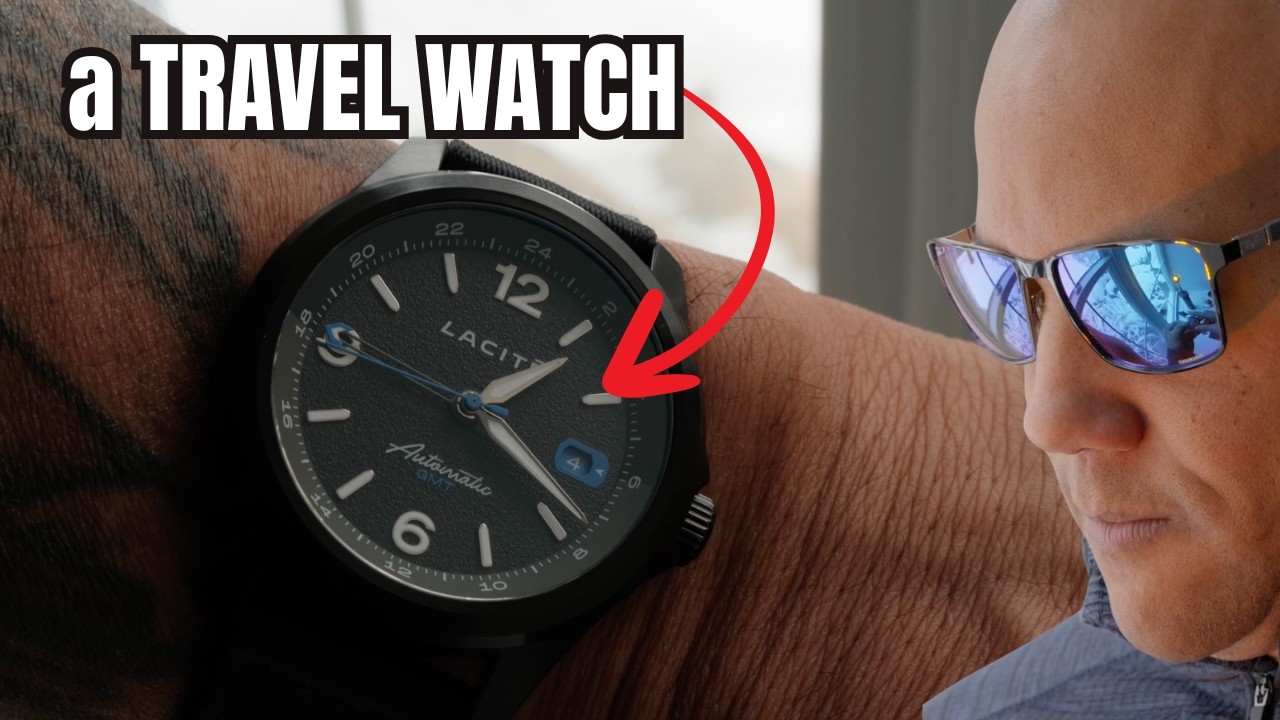 LACITE Urbanite GMT Slate Black Automatic Watch | a TRAVEL WATCH GMT