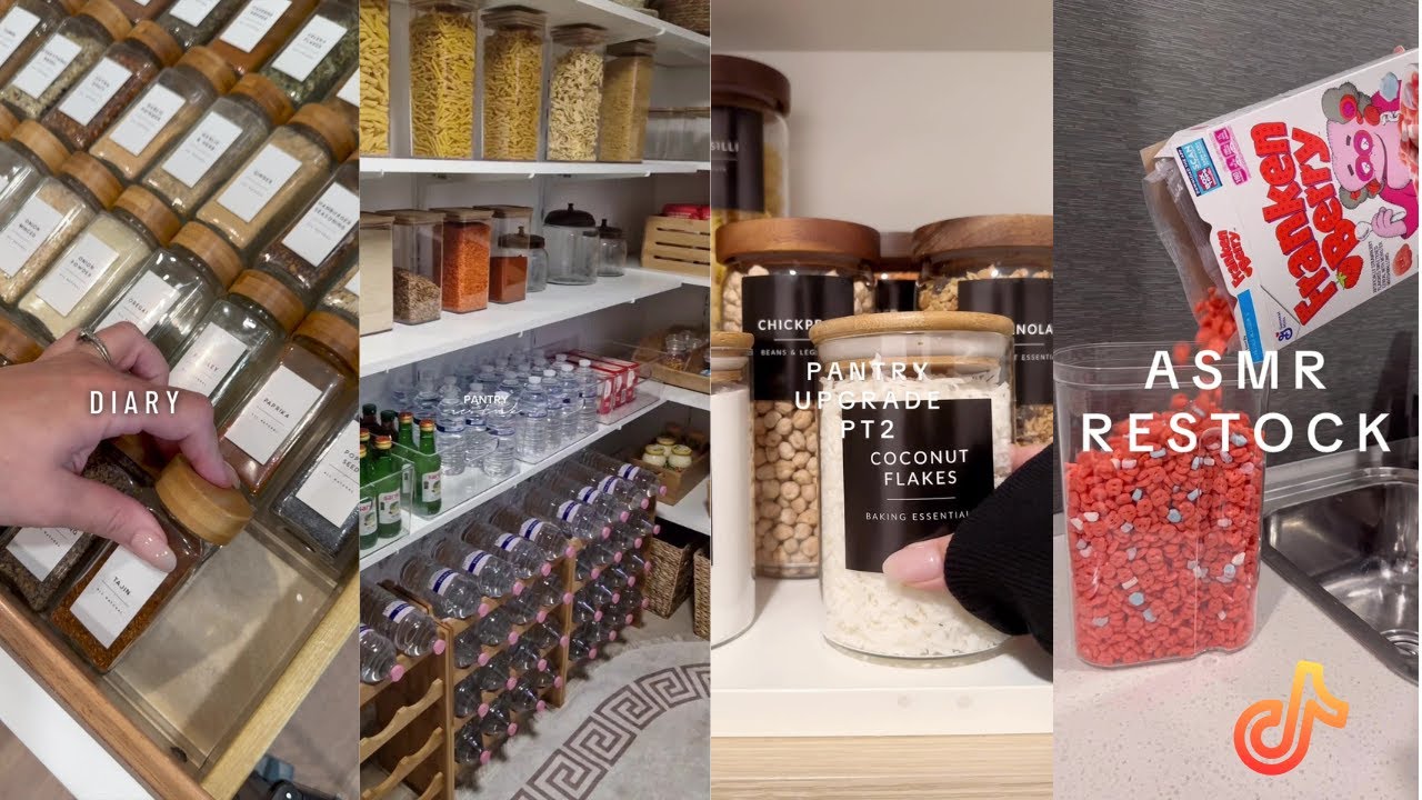 Random restocking and refilling || ASMR || Tiktok compilation🍬🌟