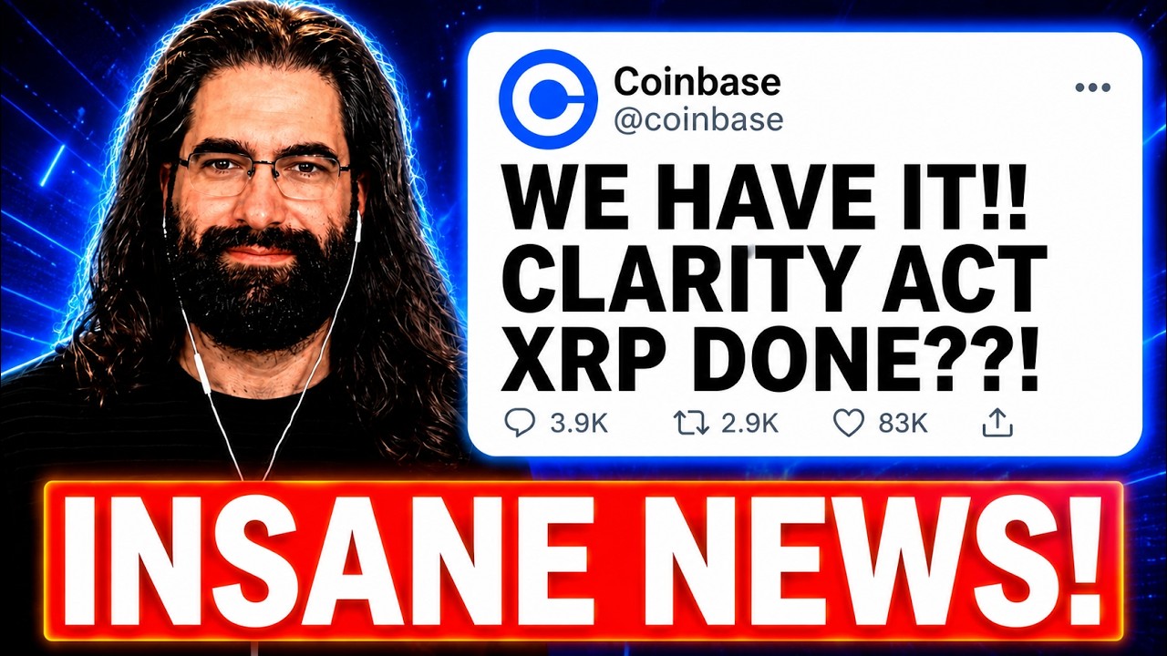 COINBASE ПОДТВЕРДИЛА: CLARITY ACT ПРИНЯТ. ШОКИРУЮЩИЕ НОВОСТИ ОБ XRP