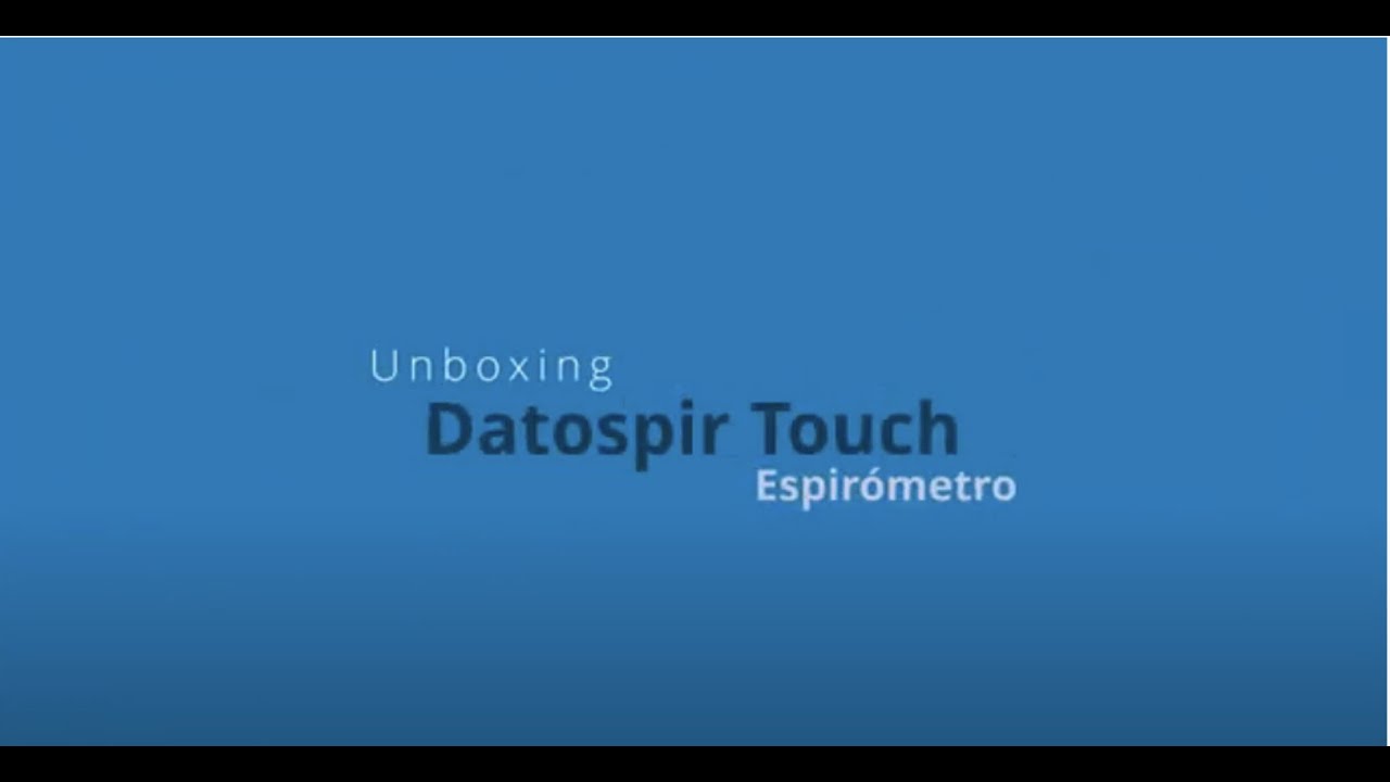 Espirómetro Sibelmed DATOSPIR TOUCH - Unboxing