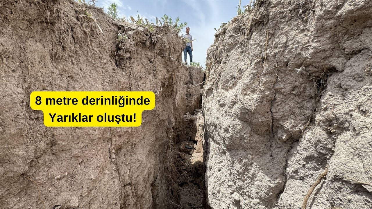 Konya'da 8 metre derinliğinde 2,5 kilometrelik 