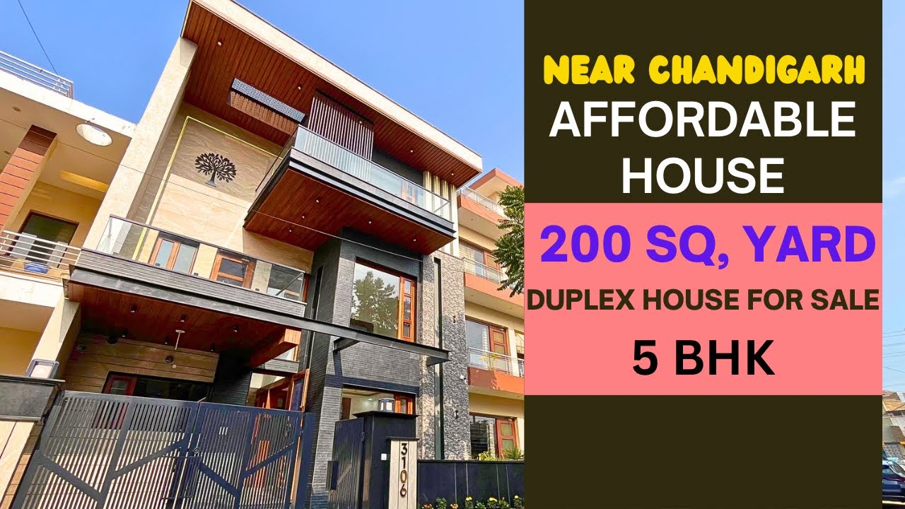 Affordable House Near Chandigarh | 200 Gaj Duplex House | For Sale in Sector 125 Mohali |