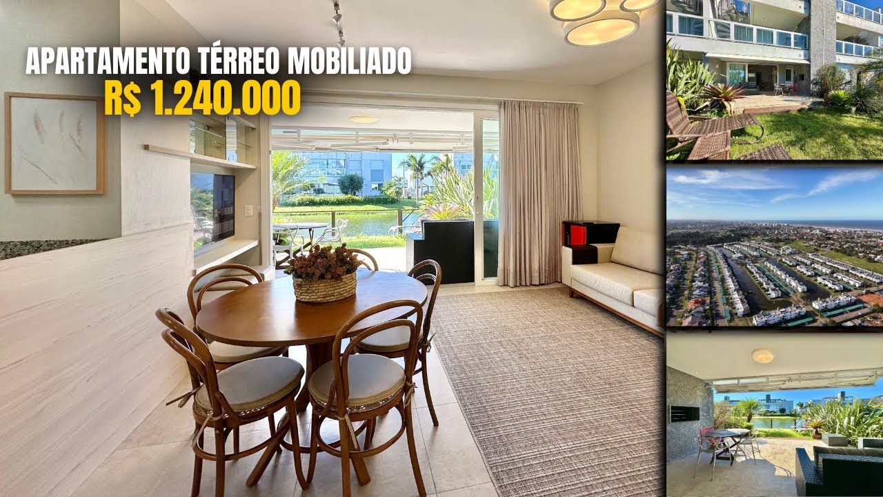 Apartamento Térreo Mobiliado no Condomínio Rossi, em Xangri-Lá.