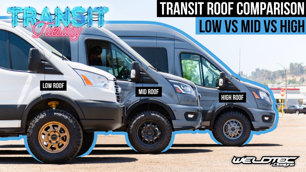 Сравнение лифтованной крыши Ford Transit: низкая, средняя и высокая | Какой лифт, диски и шины по...