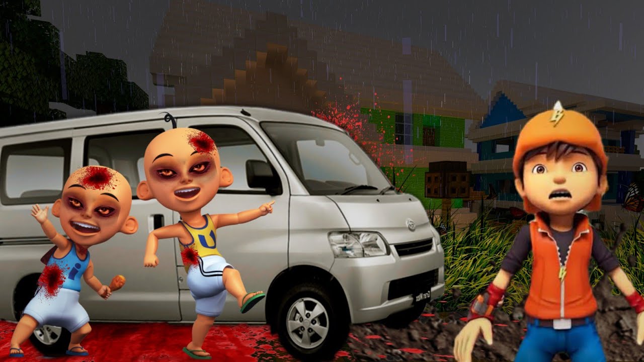 MOBIL VAN BERHANTU UPIN IPIN MUNCUL DI KAMPUNG DURIAN RUNTUH?!