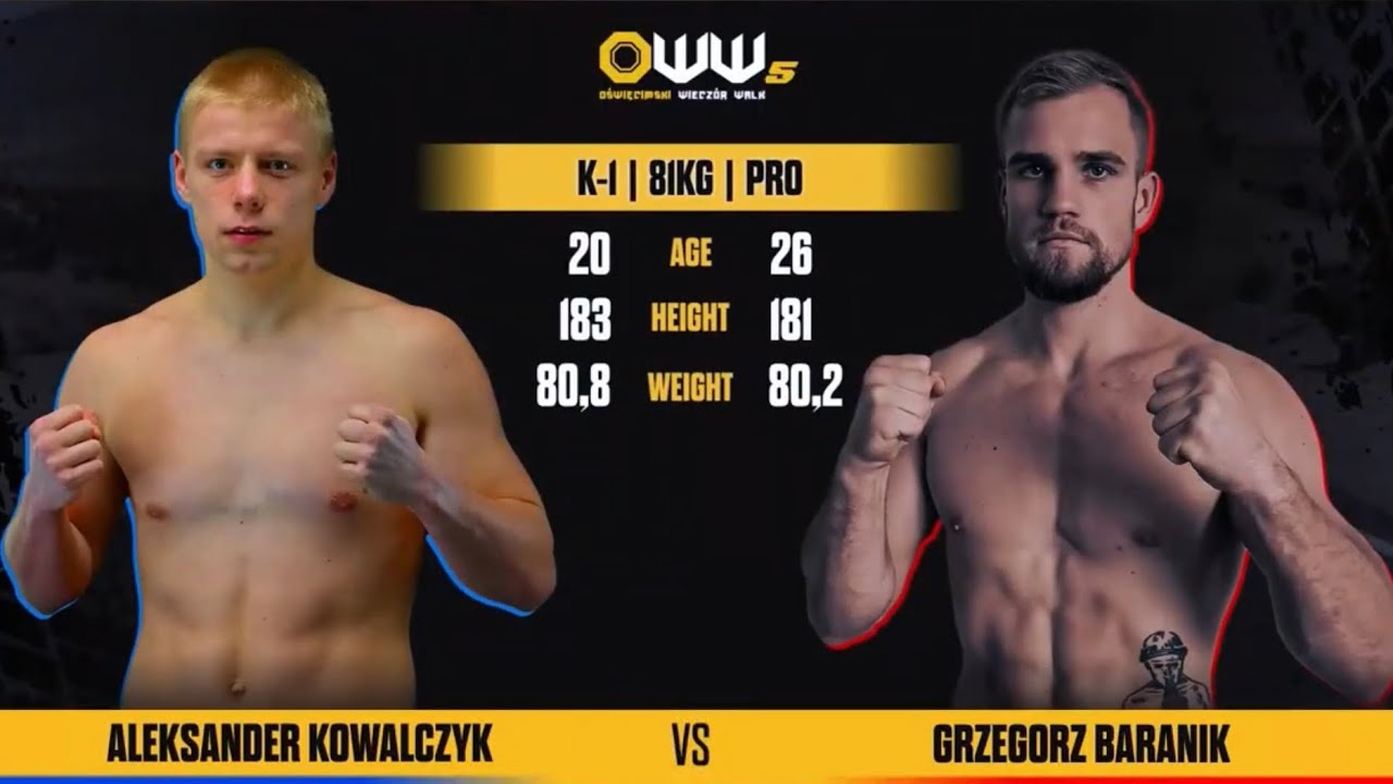 OWW 5 Aleksander Kowalczyk vs Grzegorz Baranik K-1, 81 kg PRO