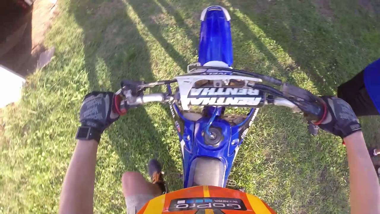 My first time on a bike yz250f