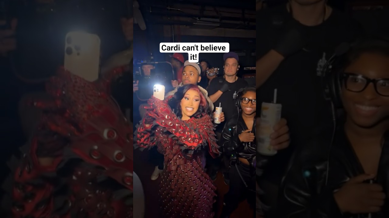 Cardi can't believe it!