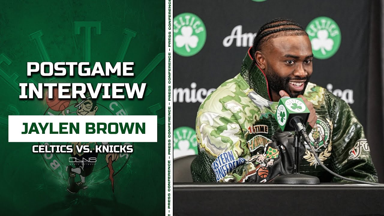 Jaylen Brown: Banner Night Aura Was AMAZING | Celtics vs. Knicks Postgame