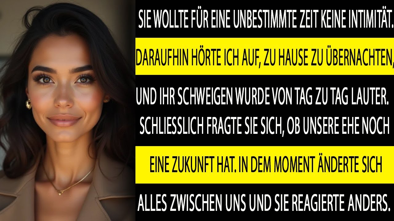 SIE WOLLTE KEINE NÄHE MEHR ALSO BLIEB ICH NICHT MEHR ZU HAUSE. DOCH WAS DANN PASSIERTE, WAR SCHOCKIE