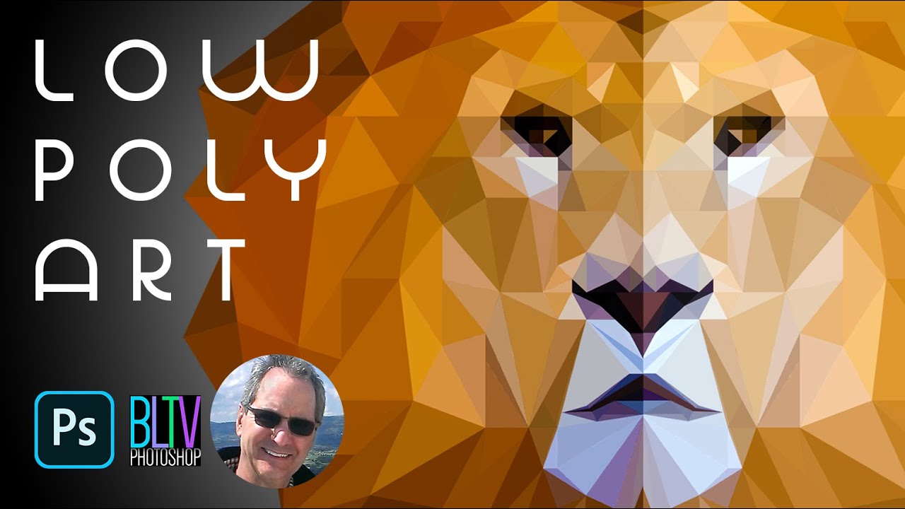 Photoshop: How to Create Beautiful, LOW POLY Art.