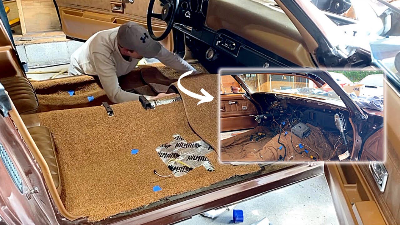 You MADE Me Do It!! New CARPET, FILTHY Air Ducts, DASHBOARD Resto: 73 Camaro INTERIOR Install PART 2