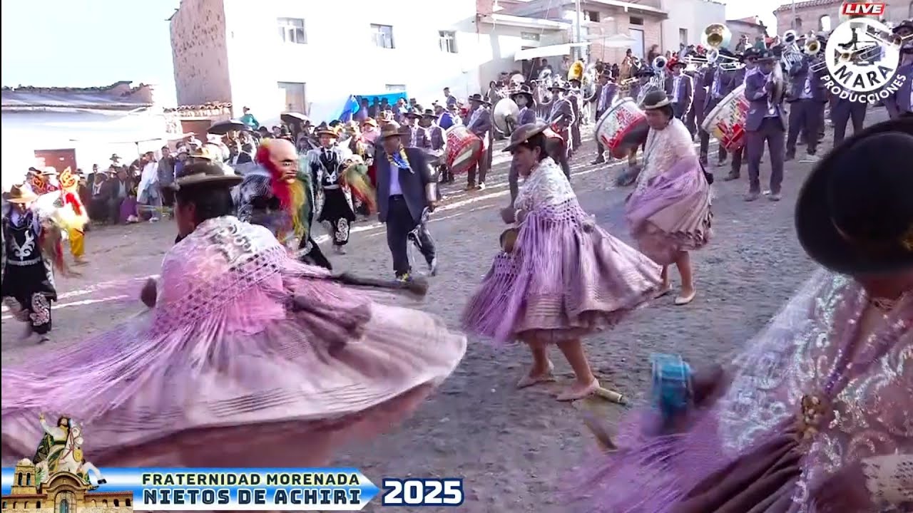 Entrada Folklorica Fraternidad Morenada NIETOS DE ACHIRI 2025 LAPAZ BOLIVIA 