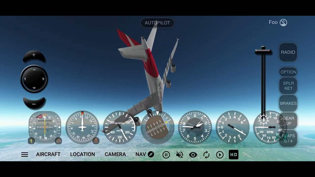 Geo-flight simulator 