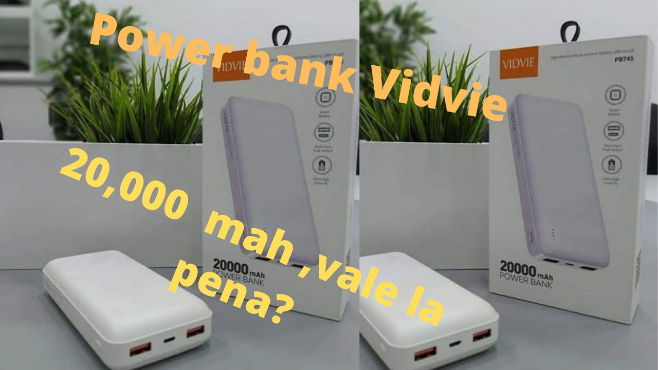Power Bank VIDVIE. 20,000mah  Vale la pena? es bueno experiencia de uso