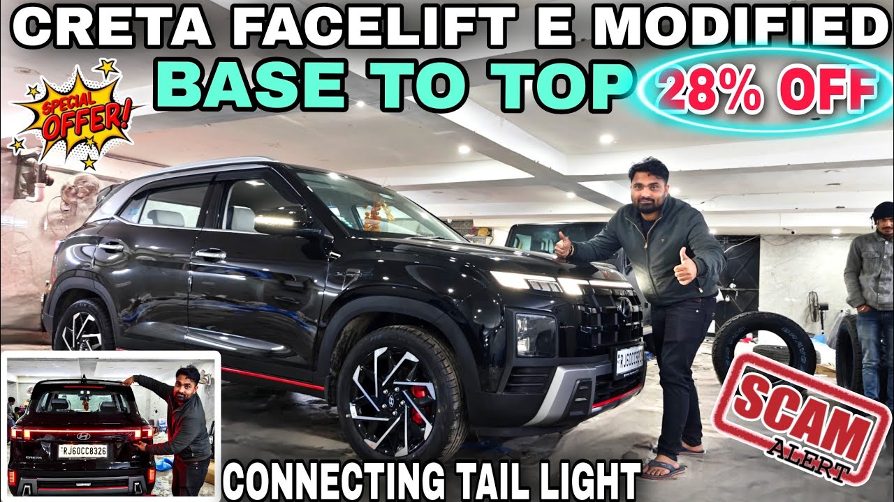 CRETA FACELIFT MODIFIED 2025✅ BASE TO TOP MODIFIED🔥TOP MODEL INTERIOR🔥 #creta2024 #cretafacelift