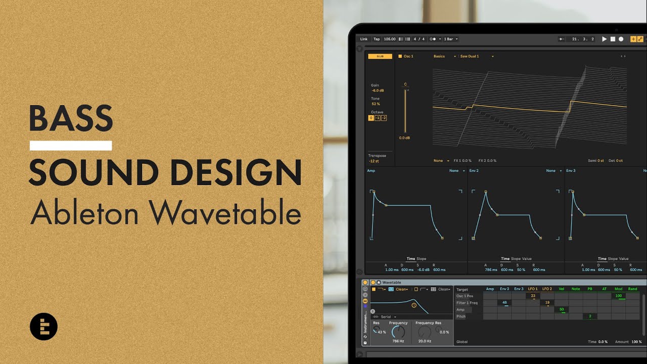Sound Design with Ableton Wavetable - How to Make a Fat Gritty Bass