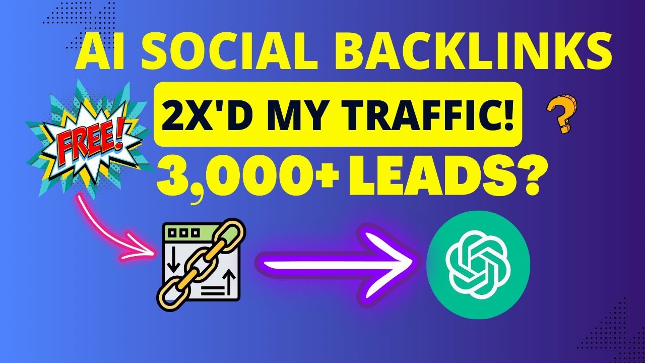 How FREE Social Media Backlinks Doubled My Traffic In 30 Days🤯