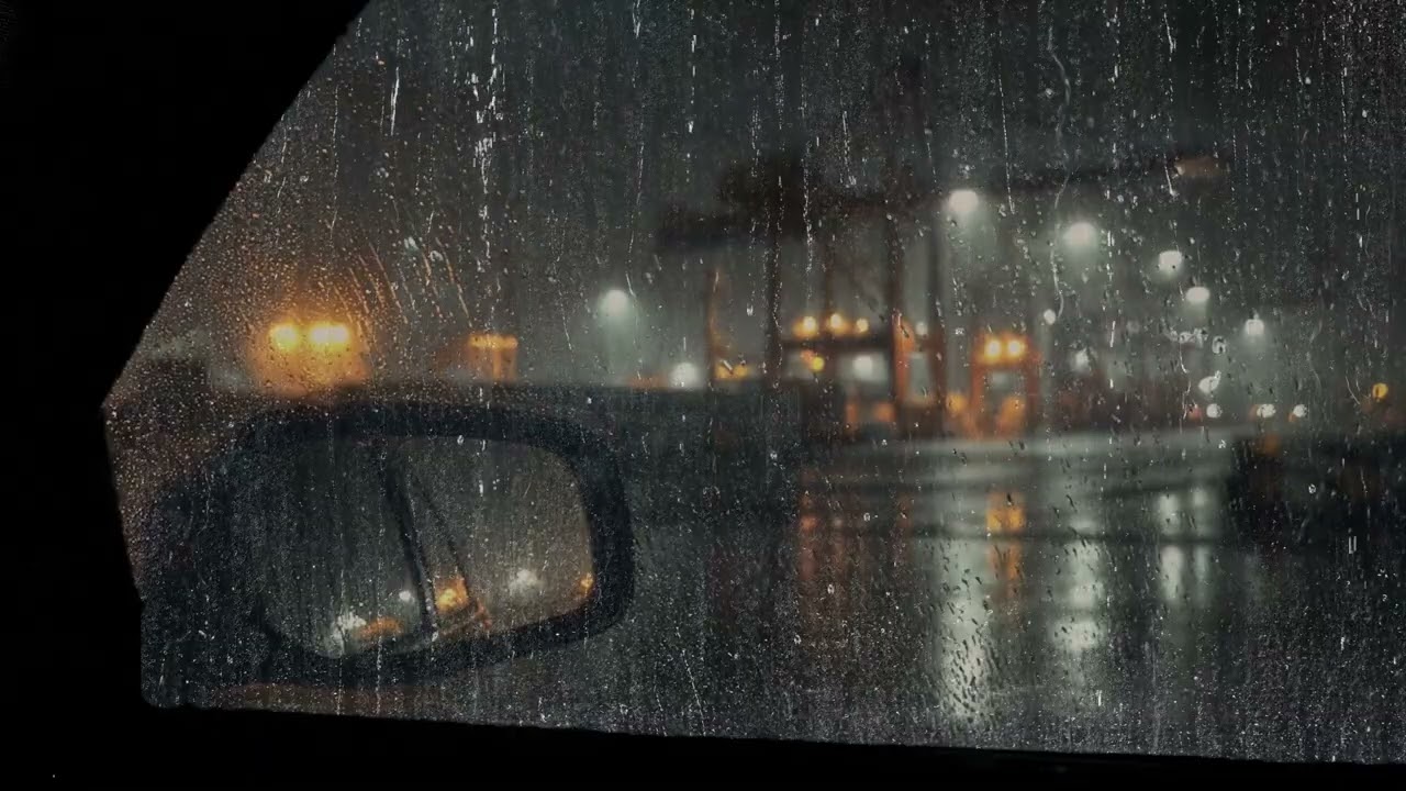 Cozy Car Ambience in Heavy Rain - Fall Asleep Fast, Beat Insomnia, Relaxing White Noise