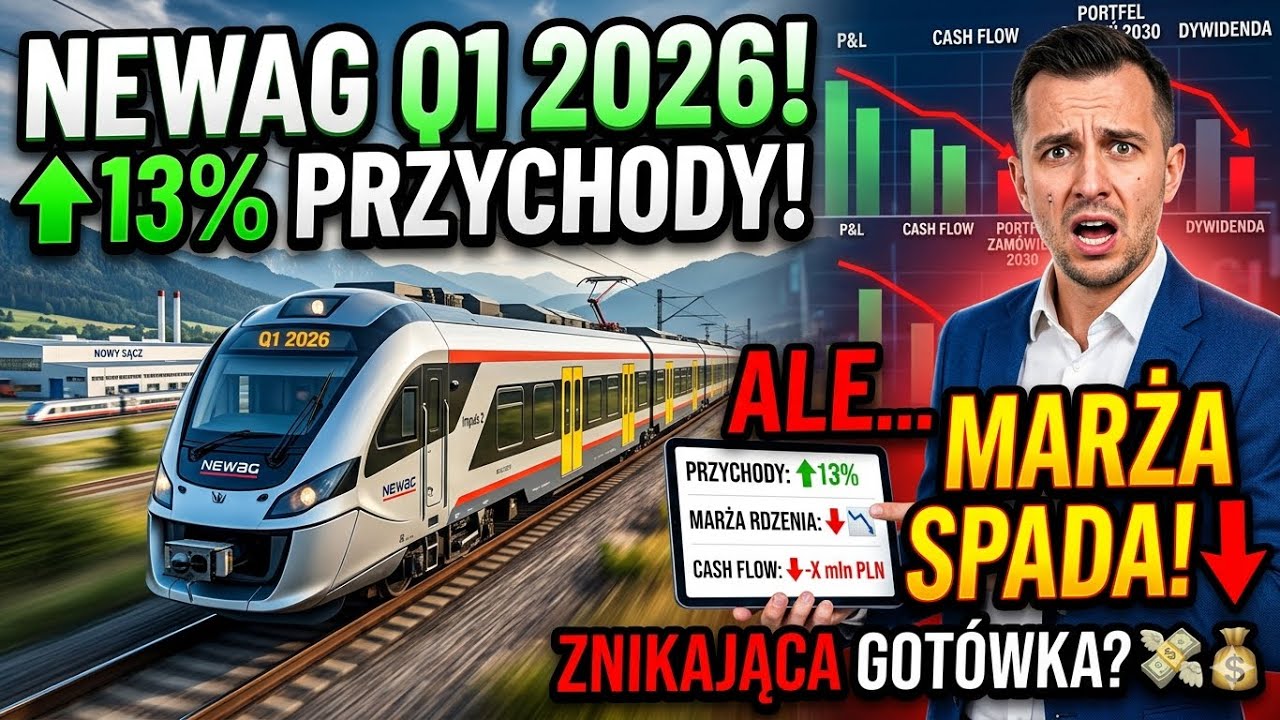 NEWAG (NWG) Q1 2026 &mdash; rekordowy portfel do 2030, ale marża rdzenia w d&oacute;ł