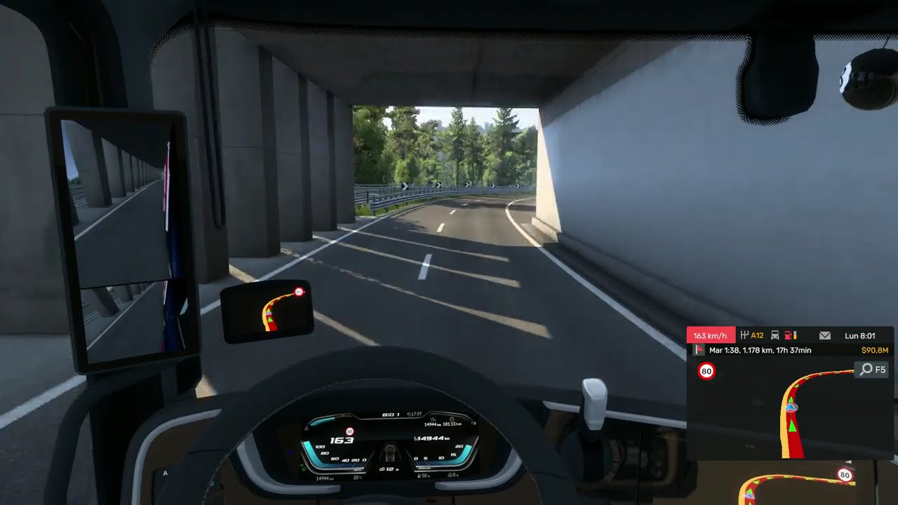Euro Truck Simulator 2 (Jonkoping to Palermo) (2991 km)