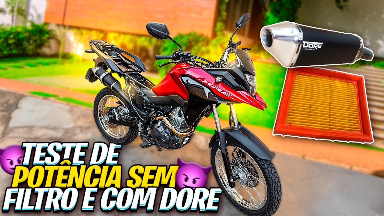 Teste Insano na XRE 190 2025 SEM FILTRO! Acelerei com Escapamento DORE 🔥