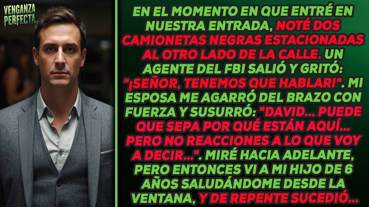En el momento en que entré a nuestra entrada, vi a mi hijo de 6 años saludándome desde la ....