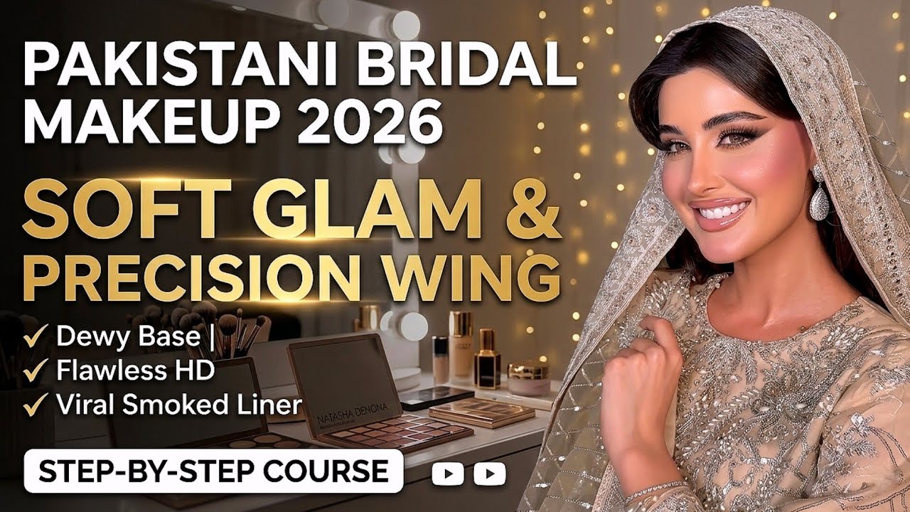 PAKISTANI Bridal Makeup Tutorial Step By Step by LearningWith Nk
