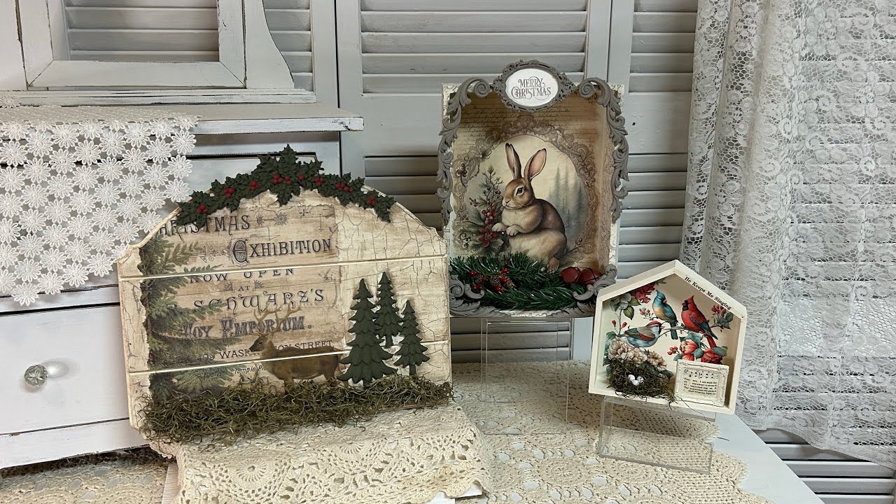 How to add nature into your Shabby Chic and Cottage Core Christmas decor #iod