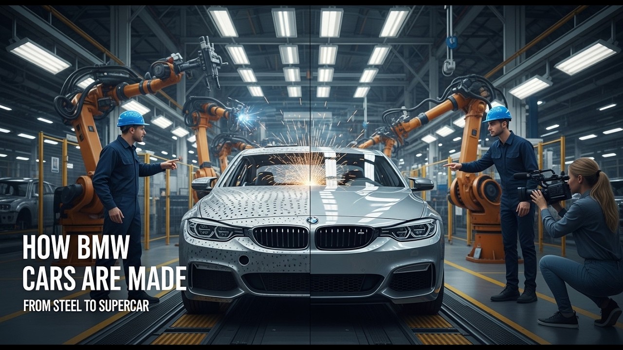 Inside BMW Car Factory — Only Machine Sounds | From Steel to Finished Car
