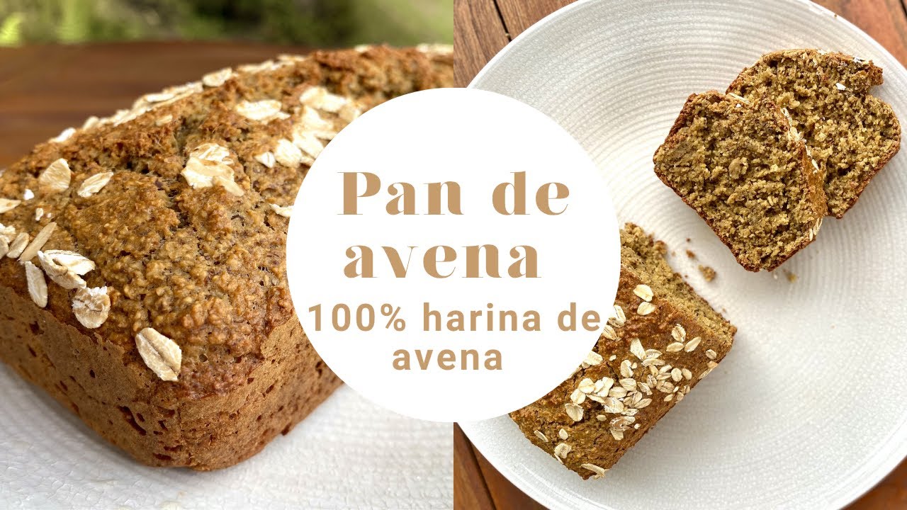 Cómo hacer PAN DE AVENA / 100% harina de avena / pan sin gluten / receta de pan saludable / fácil