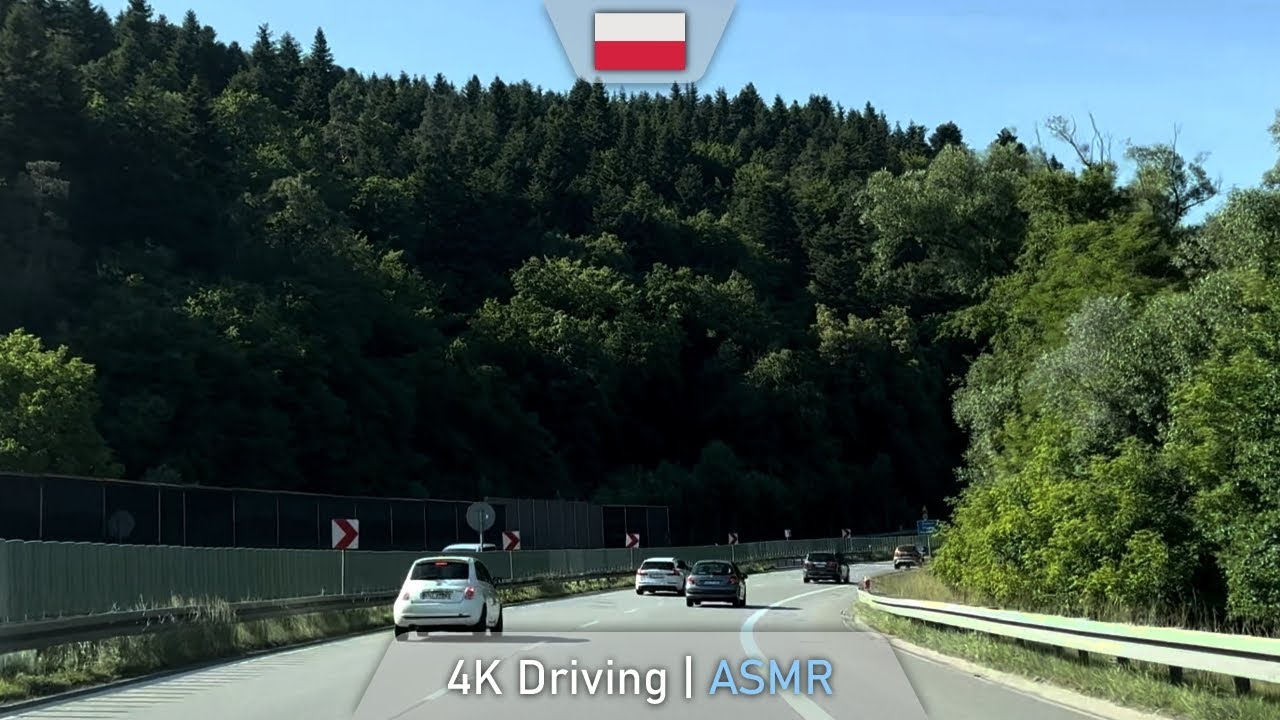 Sunny June 2025 Zakopianka Drive: S7, 7 & A4 from Rabka-Zdrój to Balice | ASMR Dashcam | 4K 60FPS
