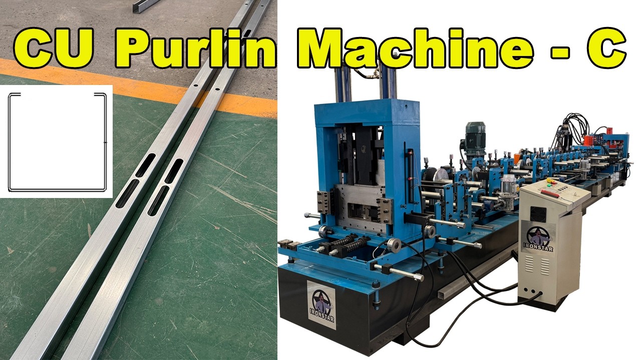 41mm automatic C purlin roll forming machine ship to US