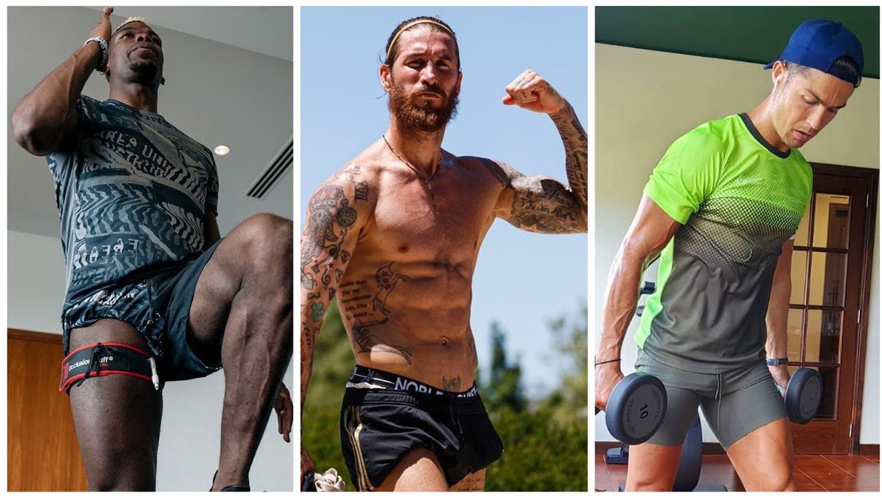Treinamento Físico Muscular dos Melhores Jogadores do Mundo ll Ronaldo , Sergio Ramos &+