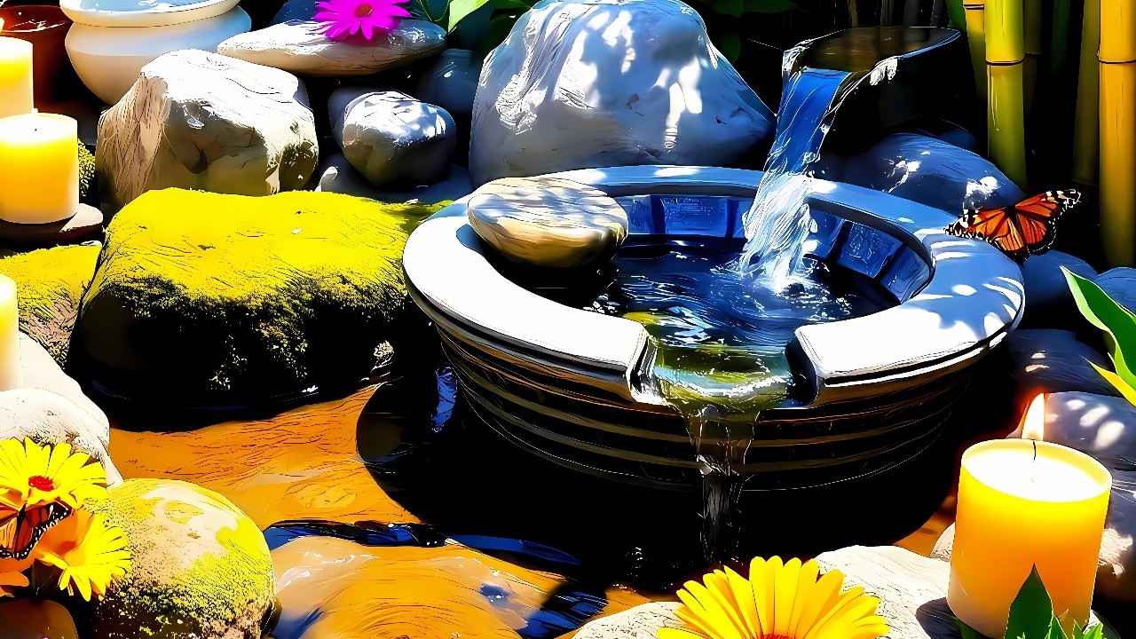 The sound of flowing water can help you meditate 🌿, relieve stress, anxiety, and depression,