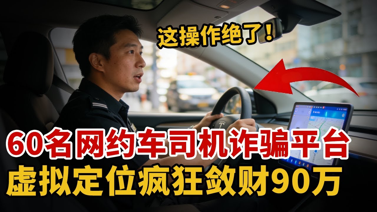 这操作绝了！60余名网约车司机组团骗平台，用虚拟定位疯狂敛财，涉案90万【中国110】