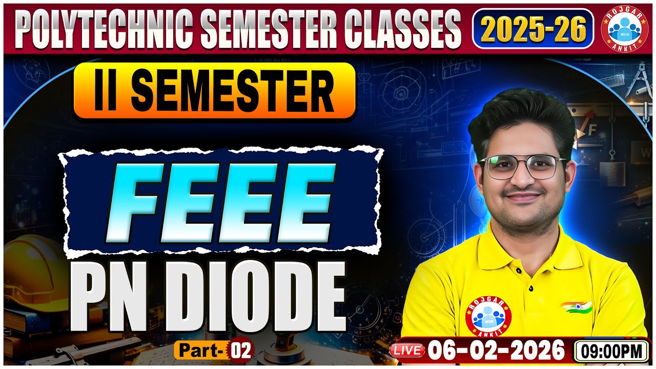 UP Polytechnic FEEE Class | PN Diode | FEEE Polytechnic 2nd Semester Class | FEEE By Kishor Sir
