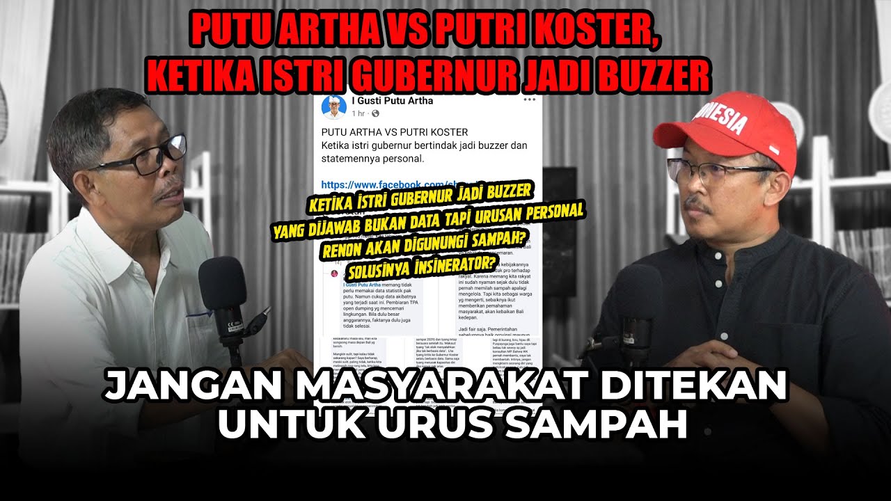 PUTU ARTHA VS PUTRI KOSTER, KETIKA ISTRI GUBERNUR JADI BUZZER