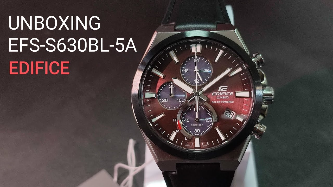 UNBOXING CASIO EDIFICE EFS-S630BL-5AVUEF