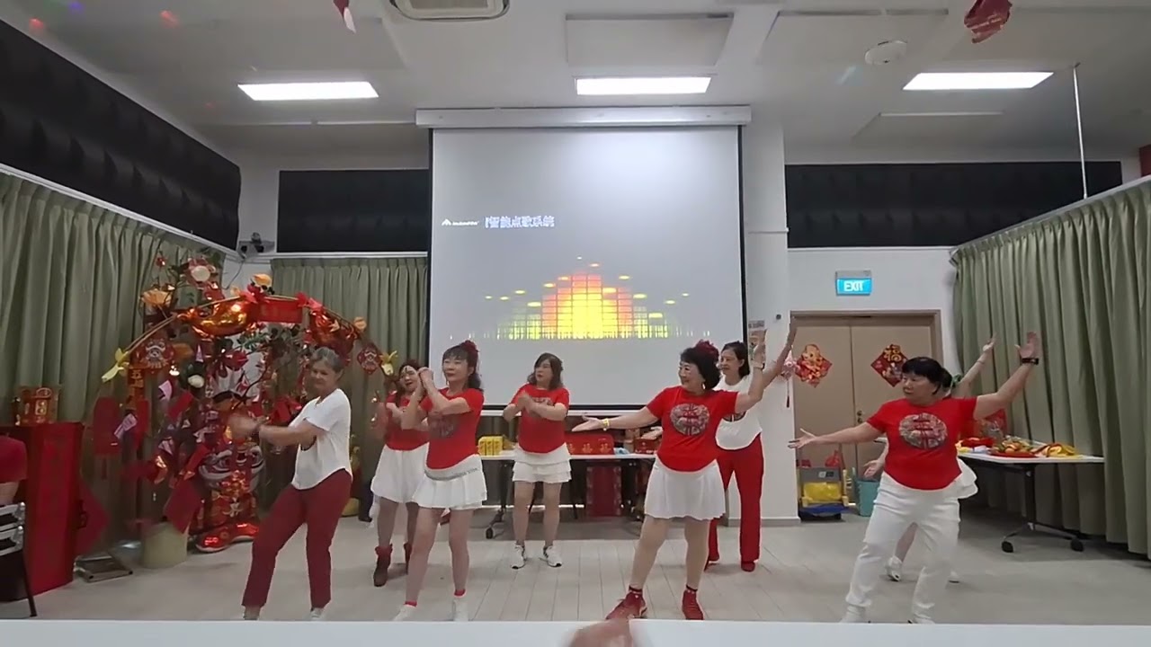 福气马上来, line dance performance at Renci Nursing home #CNY2026 by LD Hillview Connections NC