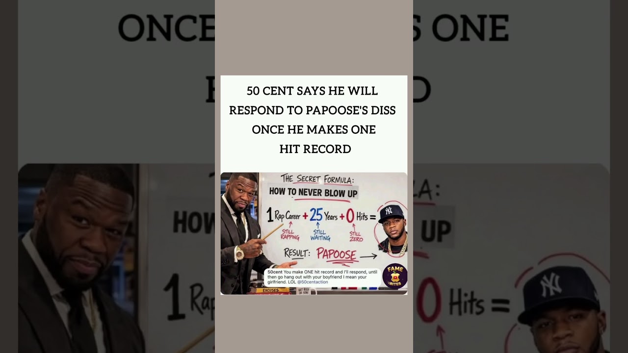 50 Cent stays undefeated in the shade department. 👑😭#50Cent #Papoose #RapBeef #HipHop #Viral #Shade