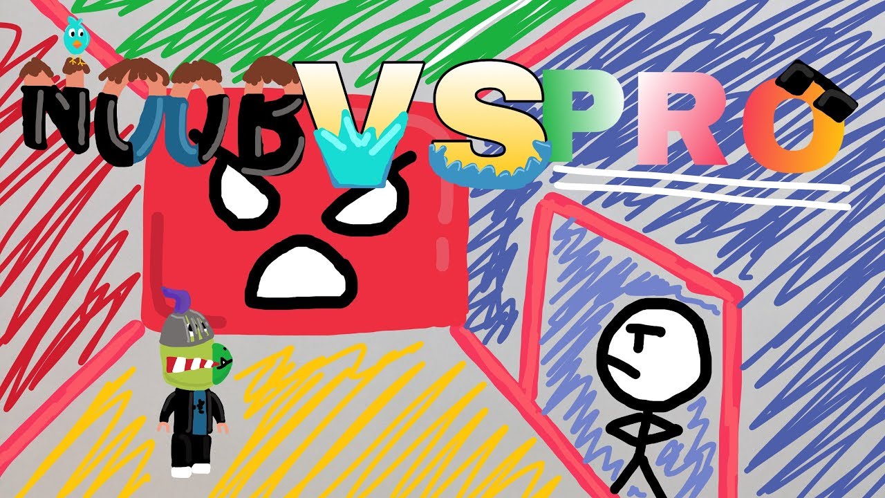Noob VS Pro ( Be Crushed By A Speeding Wall | ROBLOX )
