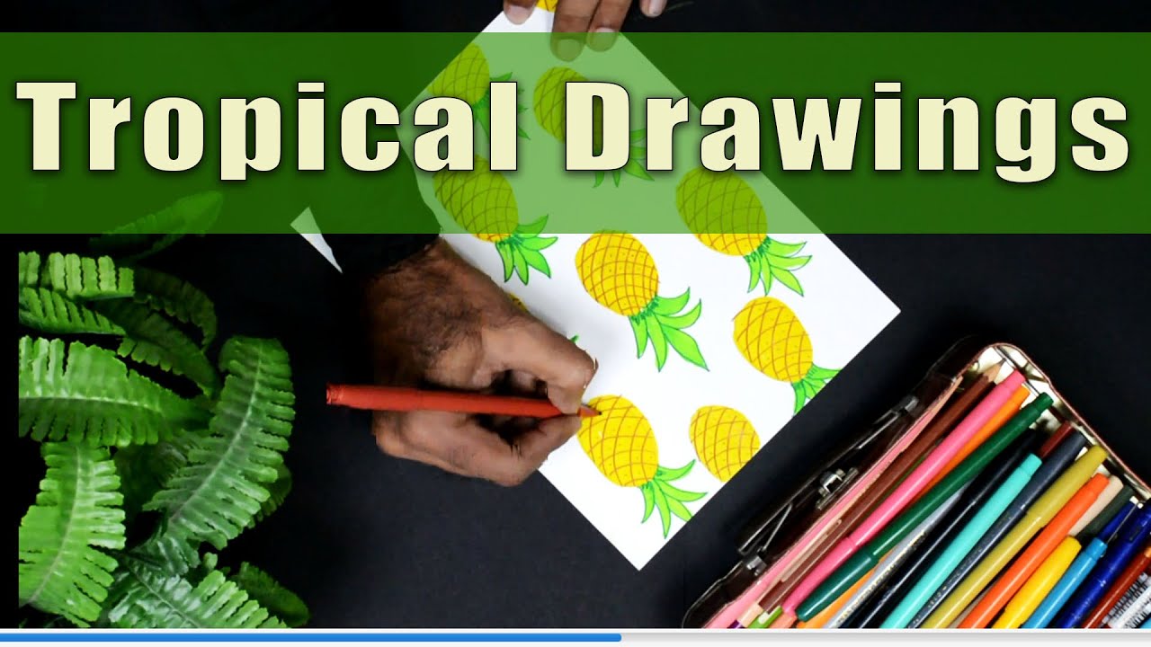 tropical drawing