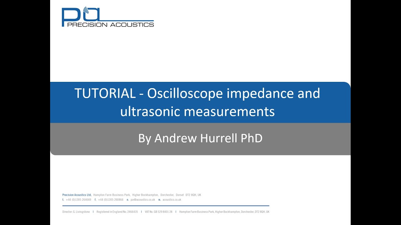 PA Tutorial - Scope Impedance