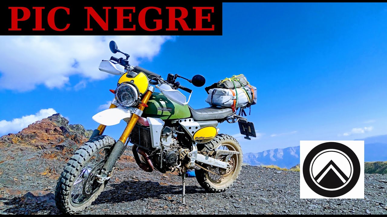 Pic Negre 2,644 m. Full ride in a Fantic Caballero 500 Rally. 2K POV.
