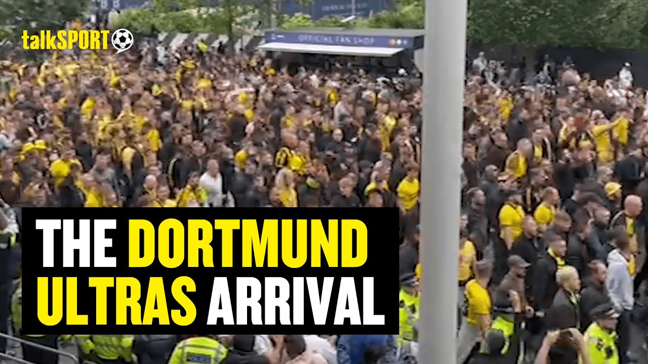 Dortmund Ultras STORM Wembley Ahead Of Their Teams Champions League SHOWDOWN With Real Madrid! 🤯🏆
