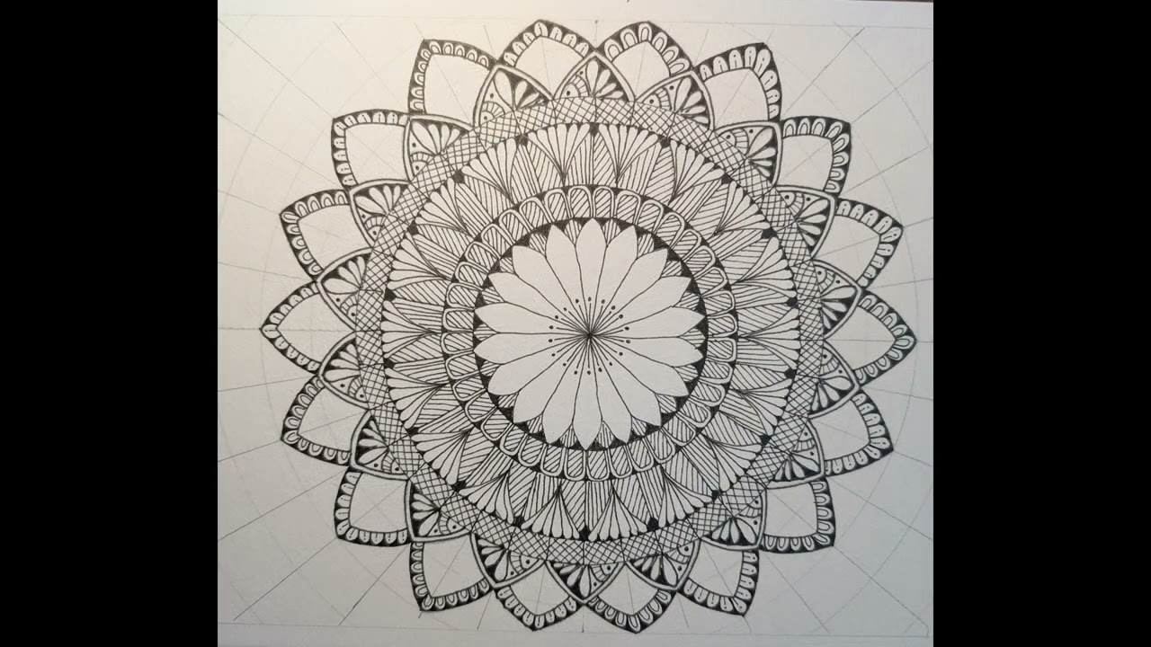 Easy mandala for beginners - Hand-drawn Mandala Art