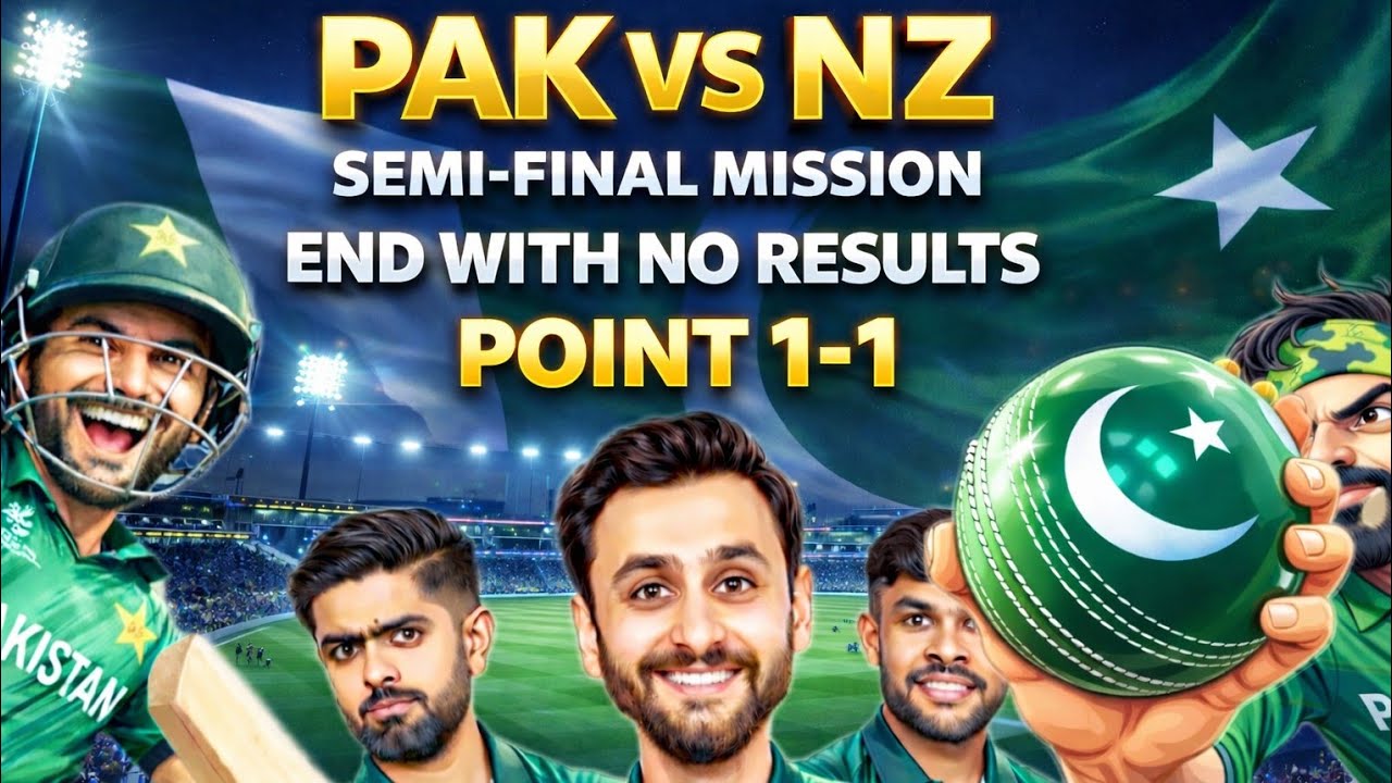 PAK VS NZ WEATHER UPDATES | Semifinal Mission | PAK VS NZ