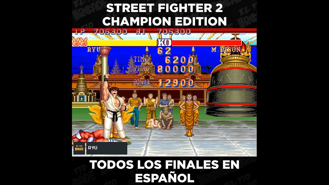 Street Fighter 2 Champion Edition - Todos Los Finales En Español.