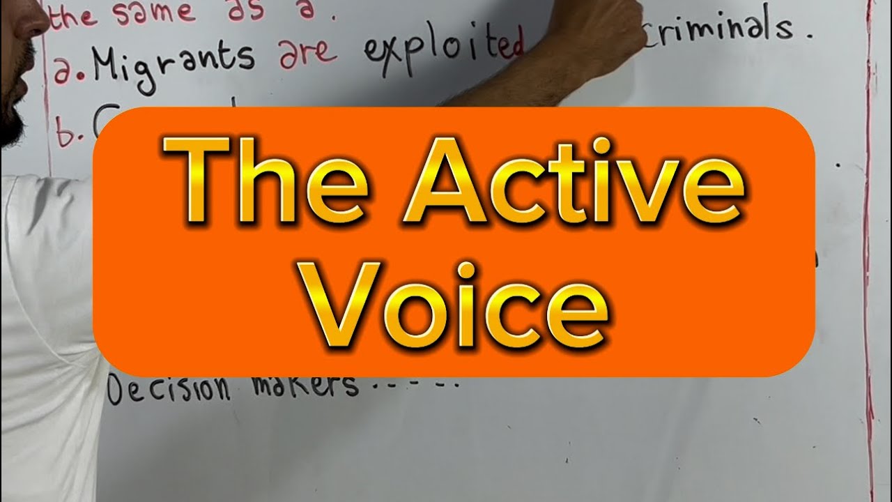 The Active Voice  جميع الشعب  #bac2024 #bacdz #english #education